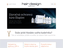 Tablet Screenshot of hairdesignbrno.cz